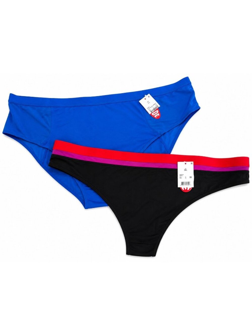 Parade 2 pk. RE: Play HR Brief & Thong Blue Black size 3XL